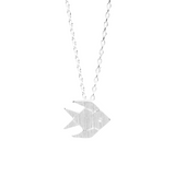 Fish Necklace Silver Plated