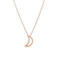 Collier Lune Or Rose